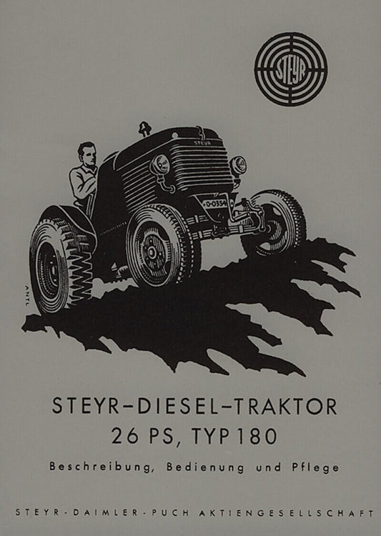 Steyr 180 - 26 PS Traktor Betriebsanleitung