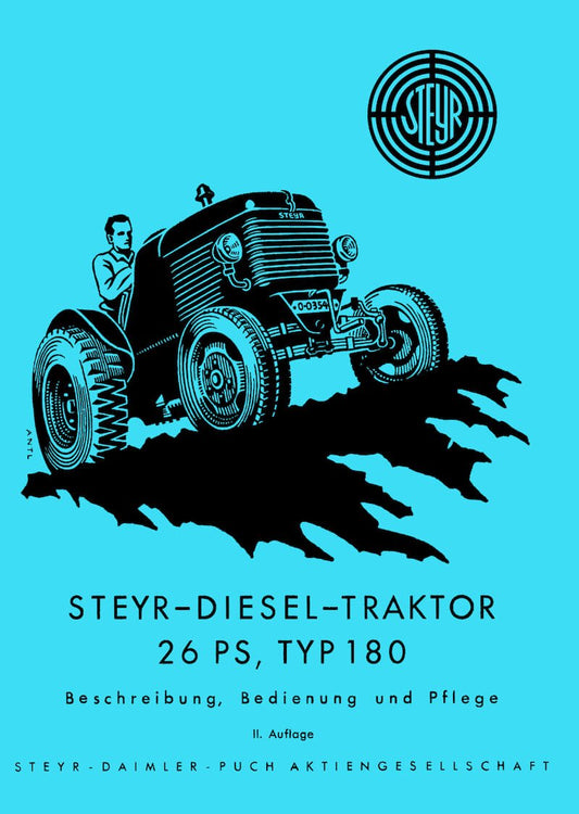 Steyr 180 - 26 PS Traktor Betriebsanleitung