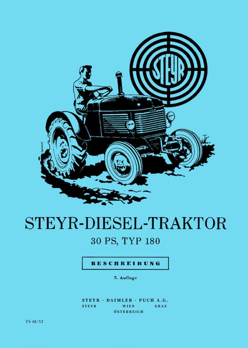 Steyr 180 - 30 PS Traktor Betriebsanleitung