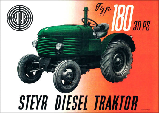 Steyr 180 Traktor Poster