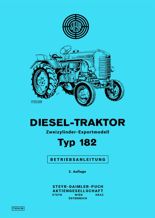 Steyr 182 Traktor Betriebsanleitung