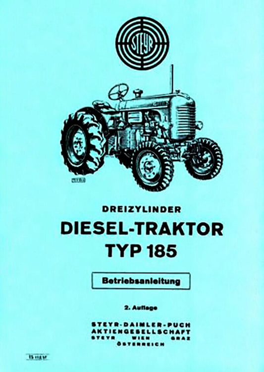 Steyr 185 Traktor Betriebsanleitung