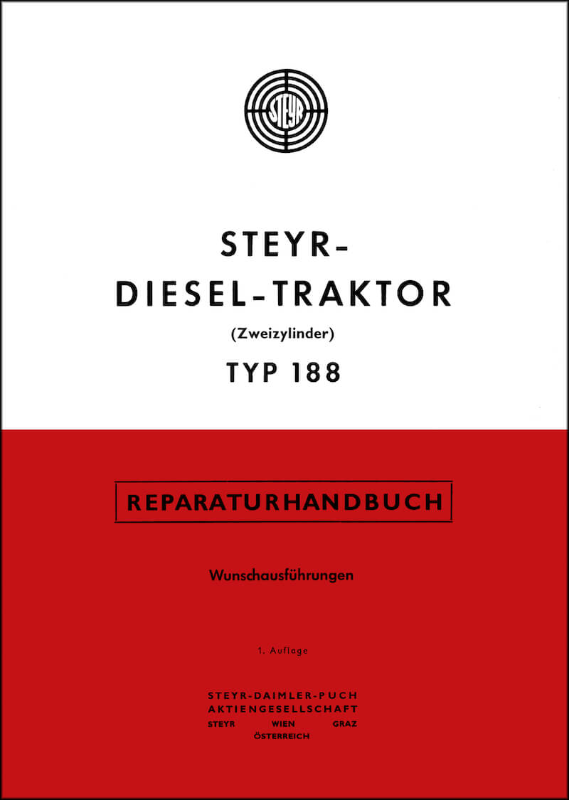 Steyr 188 Traktor Reparaturanleitung mit Wunschausführungen - steyr-traktor