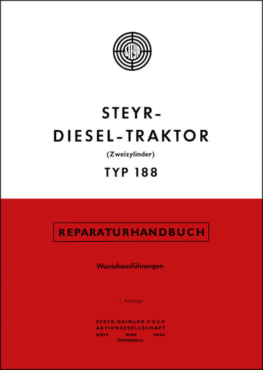 Steyr 188 Traktor Reparaturanleitung mit Wunschausführungen - steyr-traktor