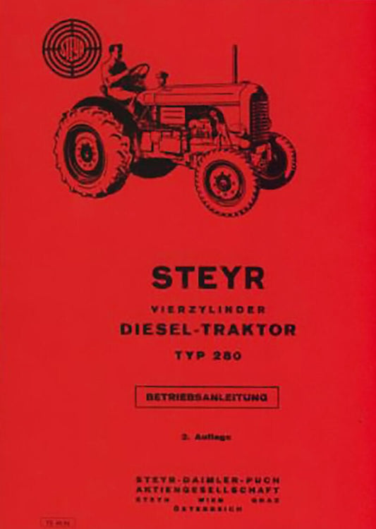 Steyr 280 Traktor Betriebsanleitung