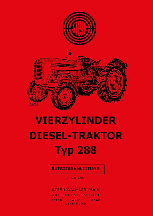 Steyr 288 Traktor Betriebsanleitung