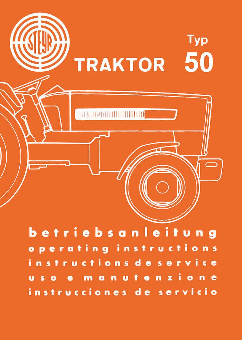 Steyr 50 Traktor Betriebsanleitung