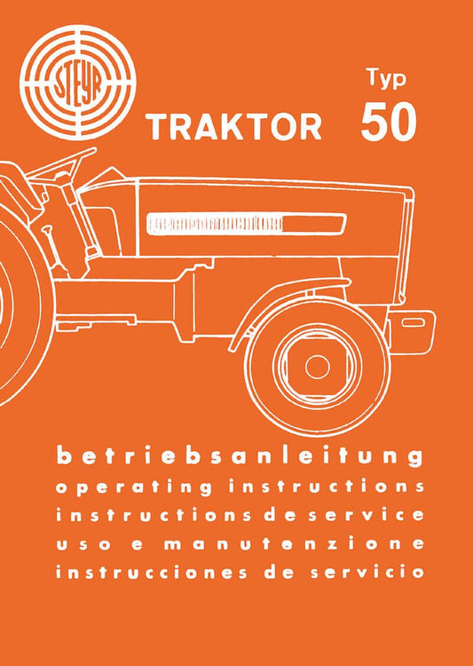 Steyr 50 Traktor Betriebsanleitung