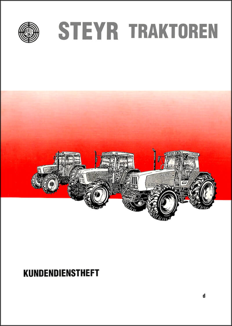 Steyr 600 900 9000 Traktor Kundendienstheft