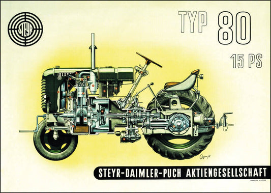 Steyr 80 Traktor Poster