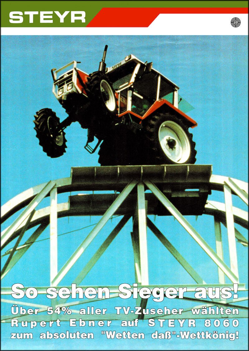 Steyr 8060 Traktor Poster