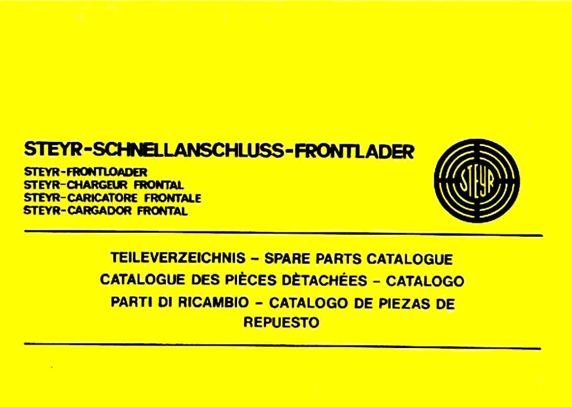 Steyr Schnellanschluss-Frontlader Ersatzteilkatalog